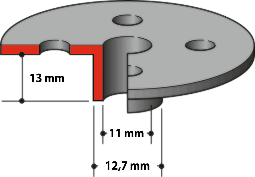 Kopierhülse 12,7mm