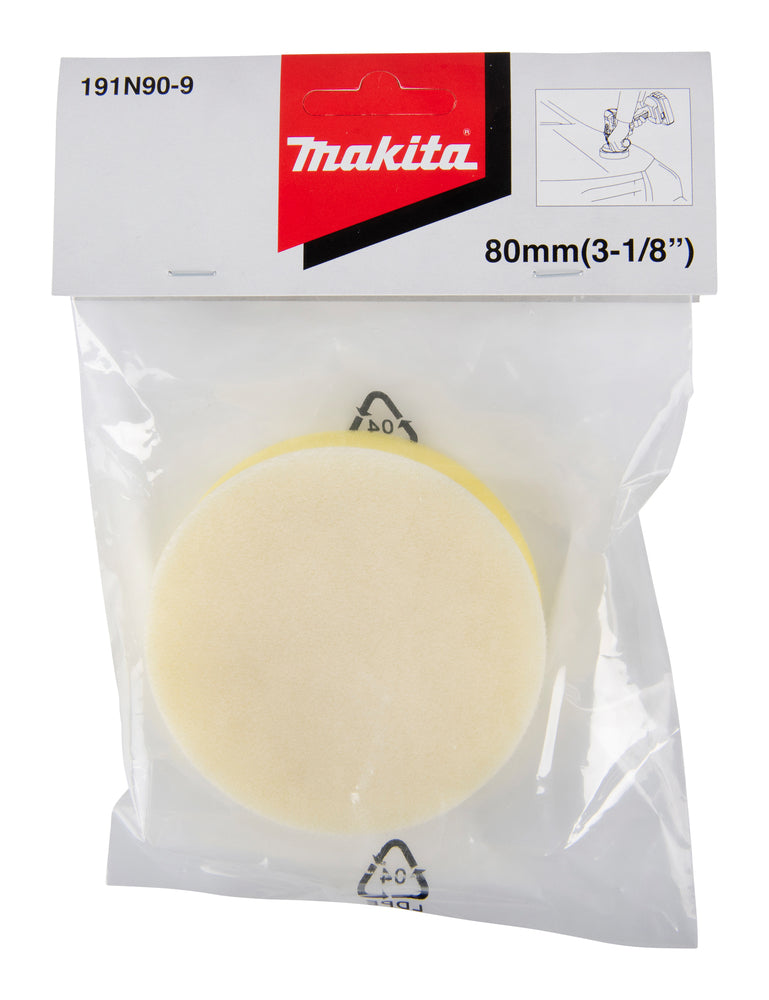 191N90-9 Polierpad gelb Ø 80 mm