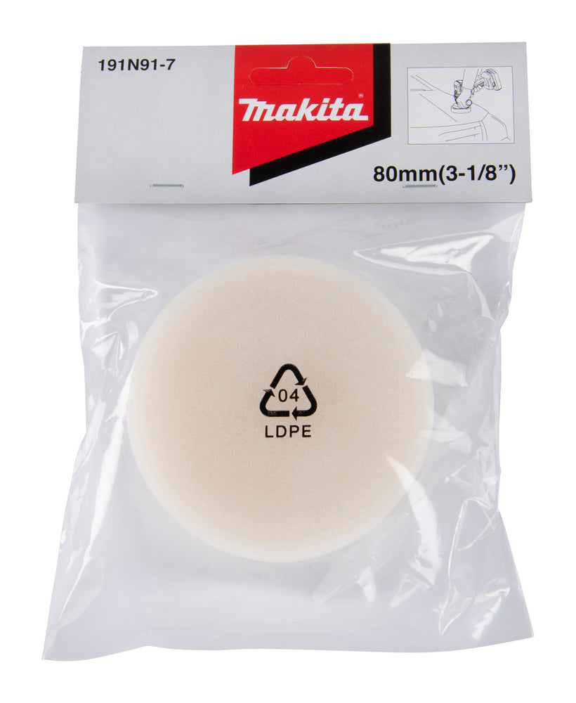 Polierpad weiß Ø 80 mm 191N91-7