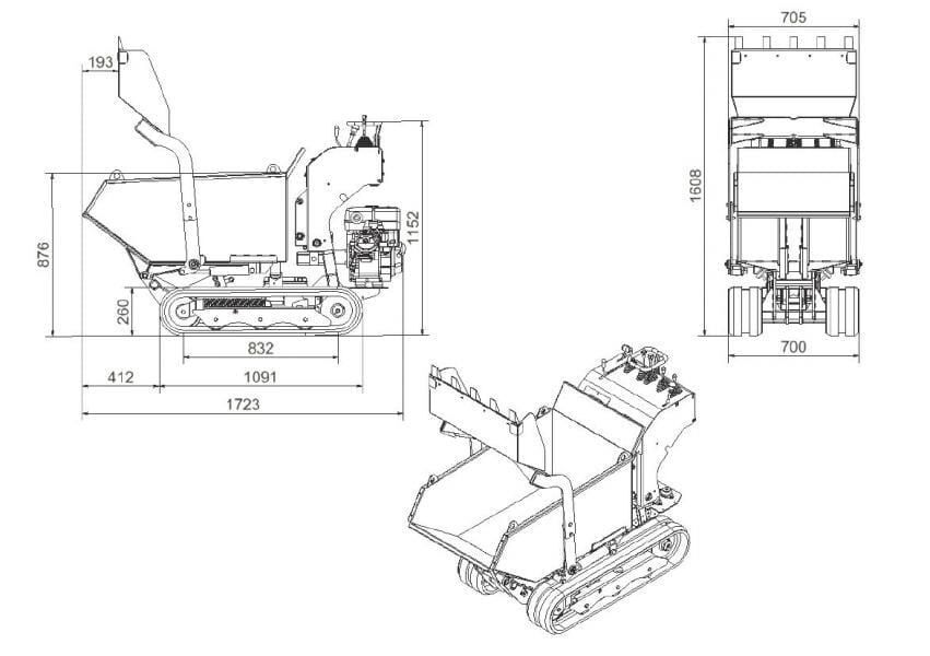 Raupentransporter 6.5.1 H Hydr GX270