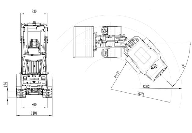 Toyo Hoflader 826 Bügel