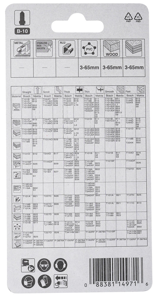 A-85628 Stichsägeblatt B-10 Holz/Kunststoff
