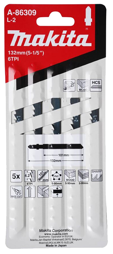 Stichsägeblatt L-2 Holz/Kunststoff A-86309