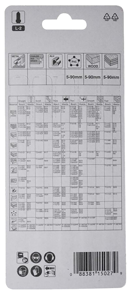 Stichsägeblatt L-2 Holz/Kunststoff A-86309