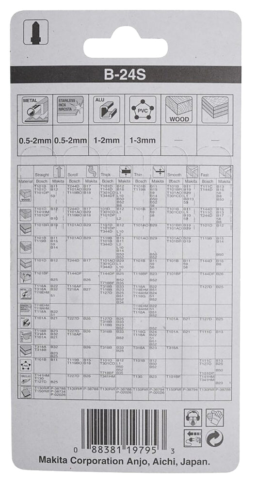 Stichsägeblatt B-24S Metall/Kunststoff B-04955