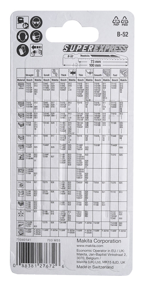 Stichsägeblatt B-52 Universal B-06482