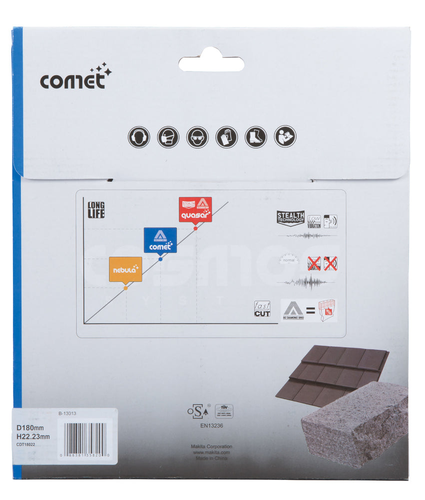 B-13013 Diamanttrennscheibe Comet Turbo 180mm