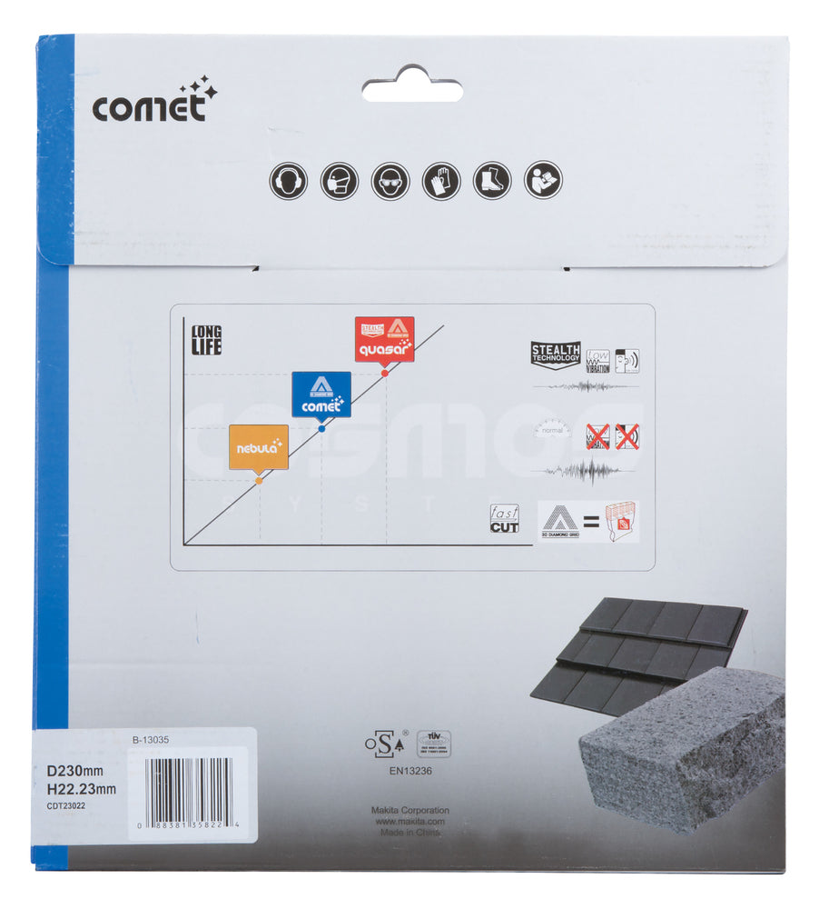 Diamanttrennscheibe Comet Turbo 230mm B-13035
