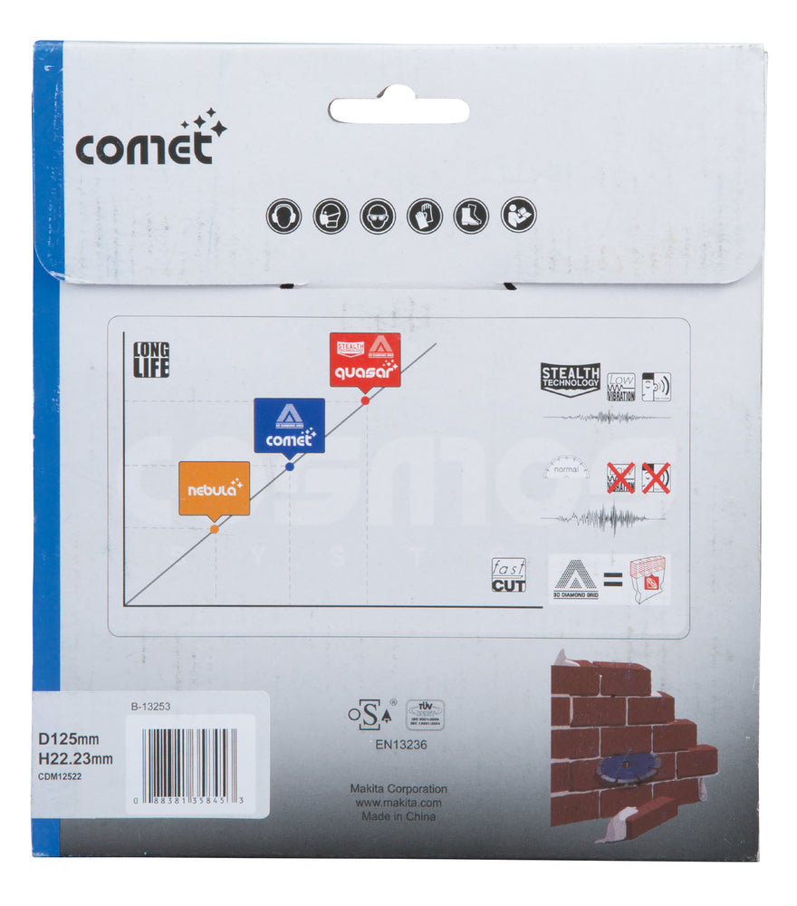 B-13253 Diamanttrennscheibe Comet 125mm