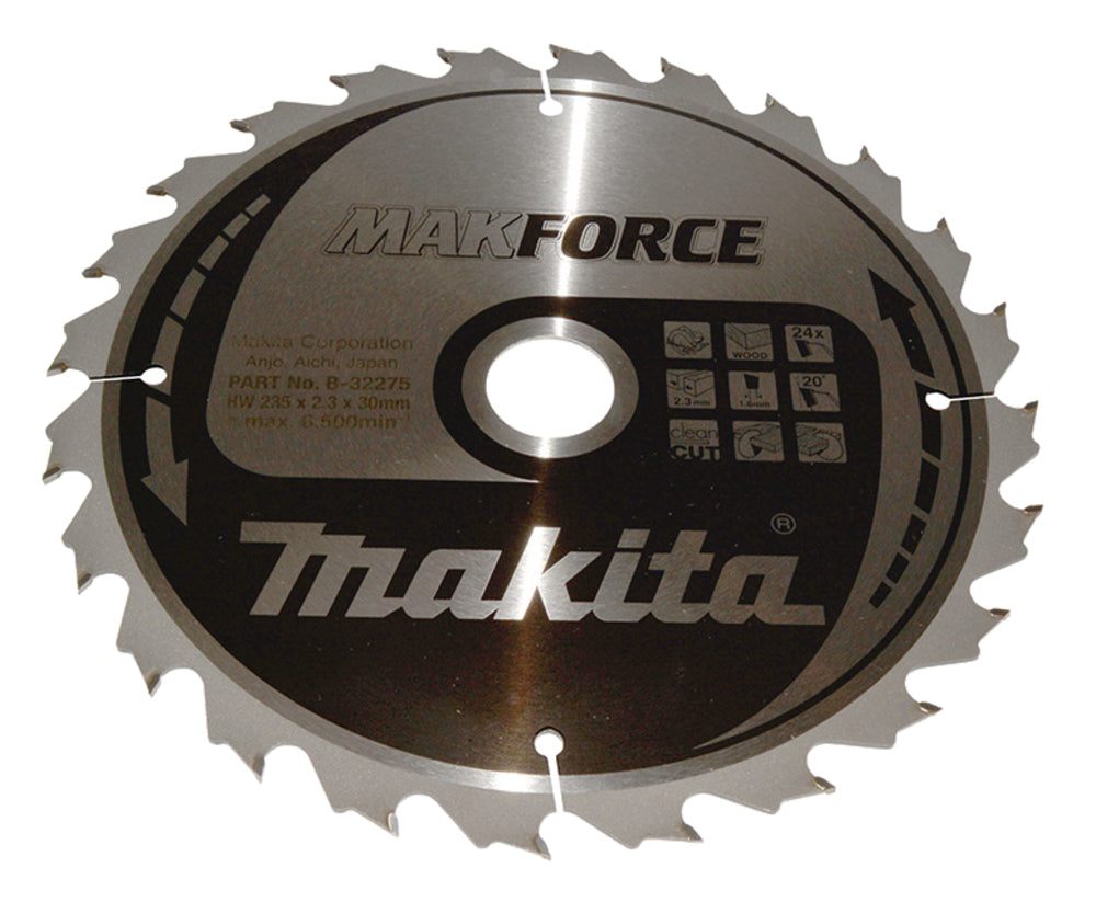 Kreissägeblatt 235x30x24Z MAKFORCE