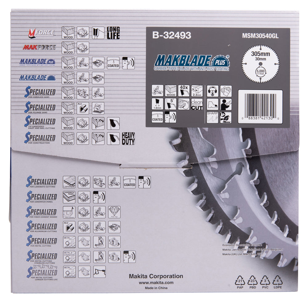 B-32493 MAKBLADE+ Sägeb. 305x30x40Z
