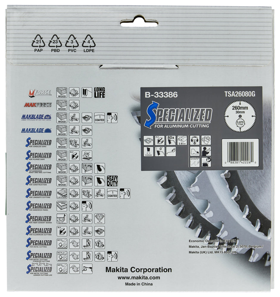 SPECIALIZED Sägeb.260x30x80Z B-33386