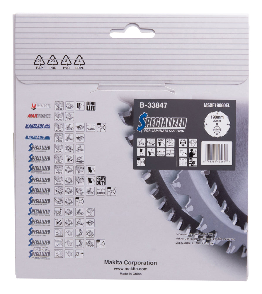 B-33847 SPECIALIZED Sägeb.190x20x60Z