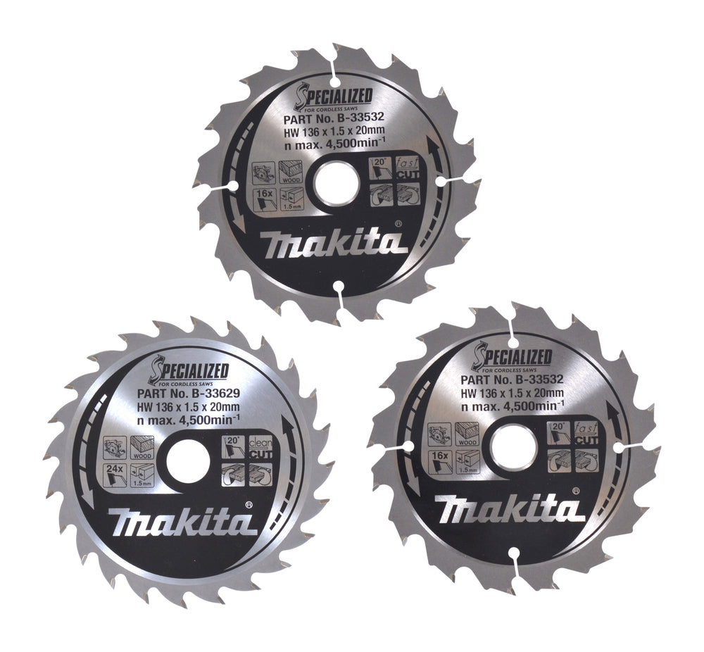 Sägeblatt-Set 136x20x16Z+24Z B-33897