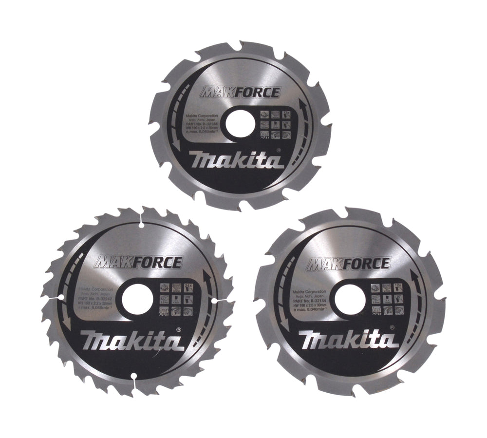 Kreissägeblatt MAKFORCE Set 3Stk. B-33906