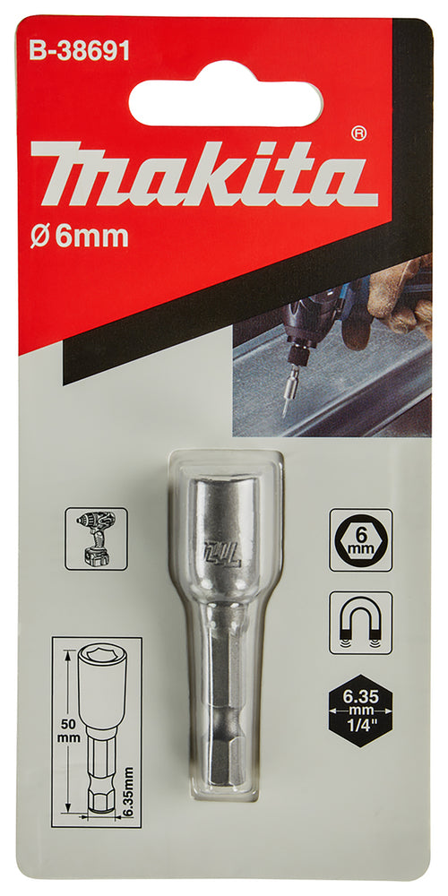 Steckschlüssel 1/4" SW6