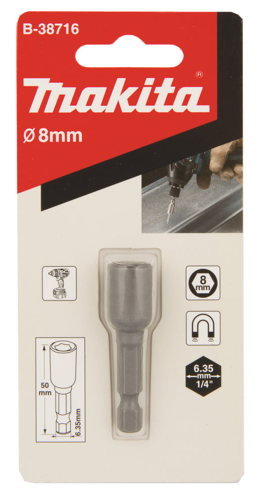 B-38716 Steckschlüssel 1/4" SW8