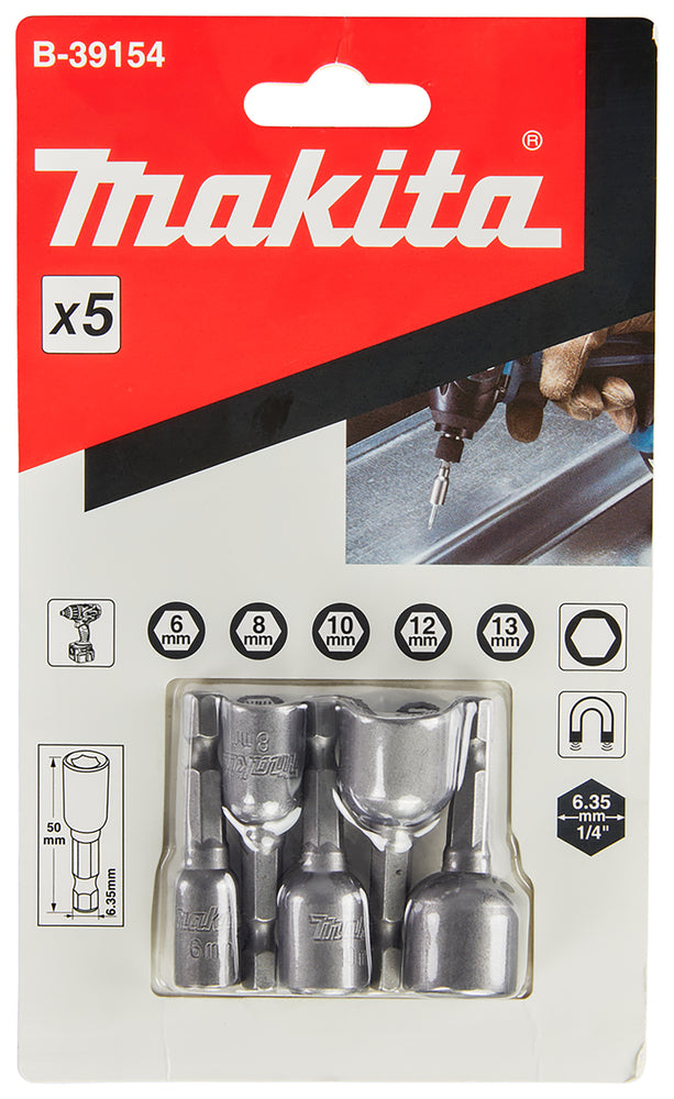 Steckschlüssel-Set 1/4" 5tlg. B-39154