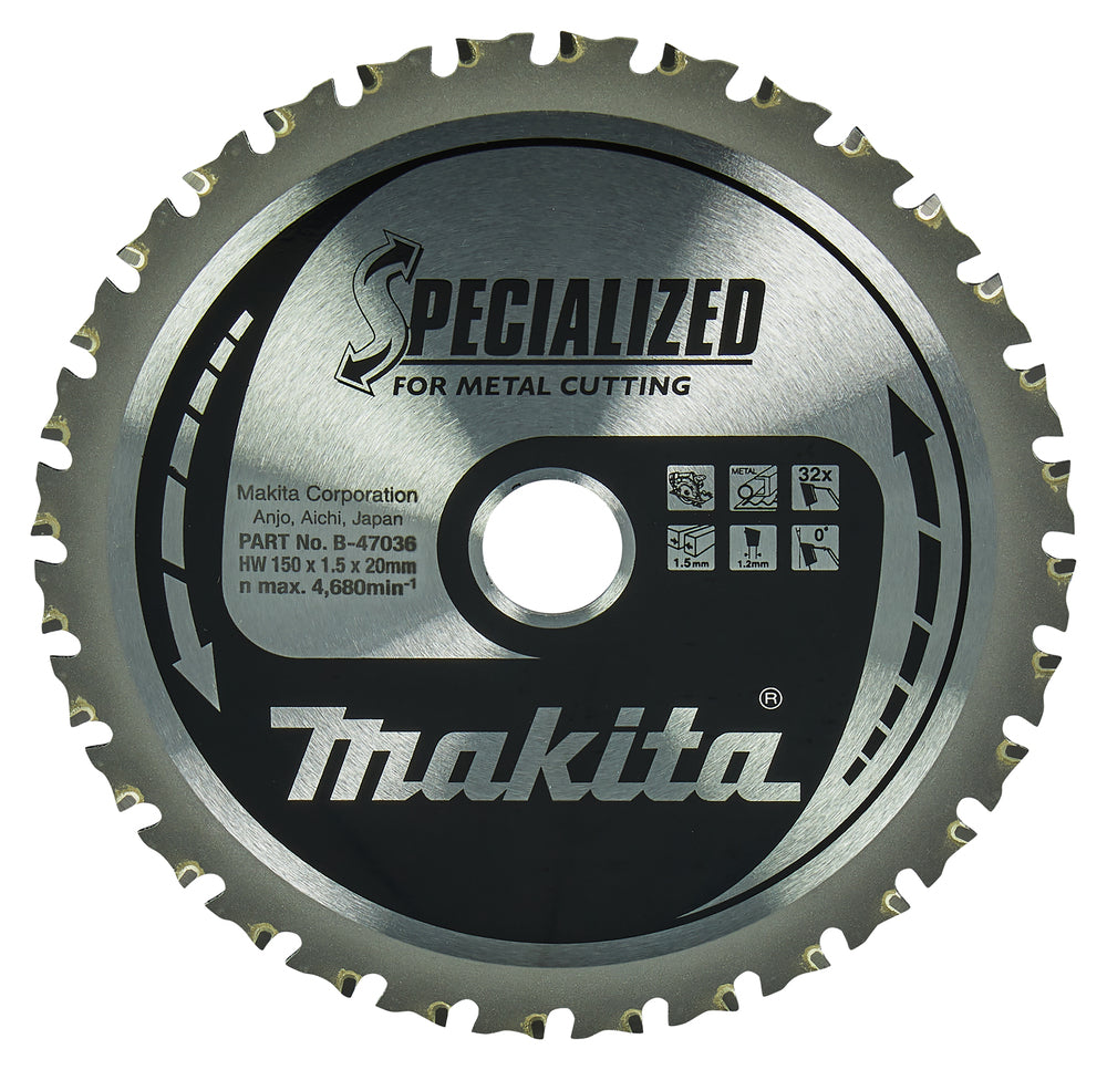 Sägeblatt für Metall 150x20x32Z B-47036