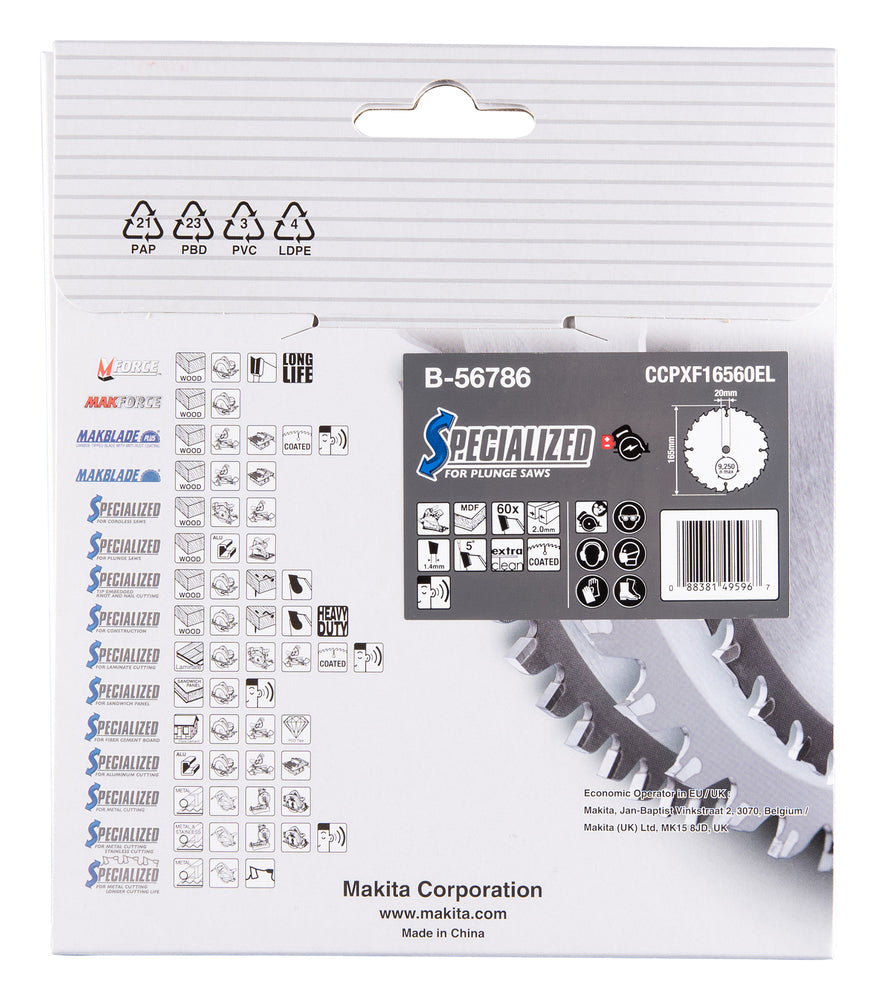 B-56786 SPECIALIZED Sägeb.165x20x60Z