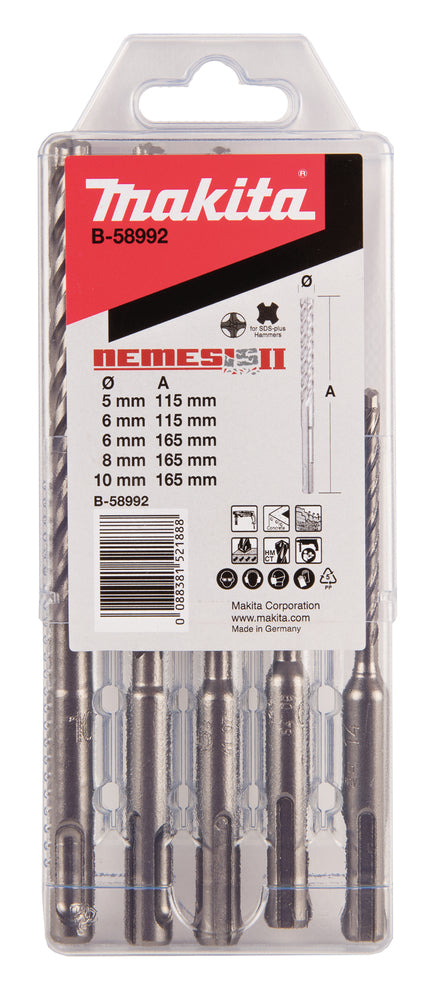SDS-PLUS Bohrer-Set 5-tlg. NEMESIS II
