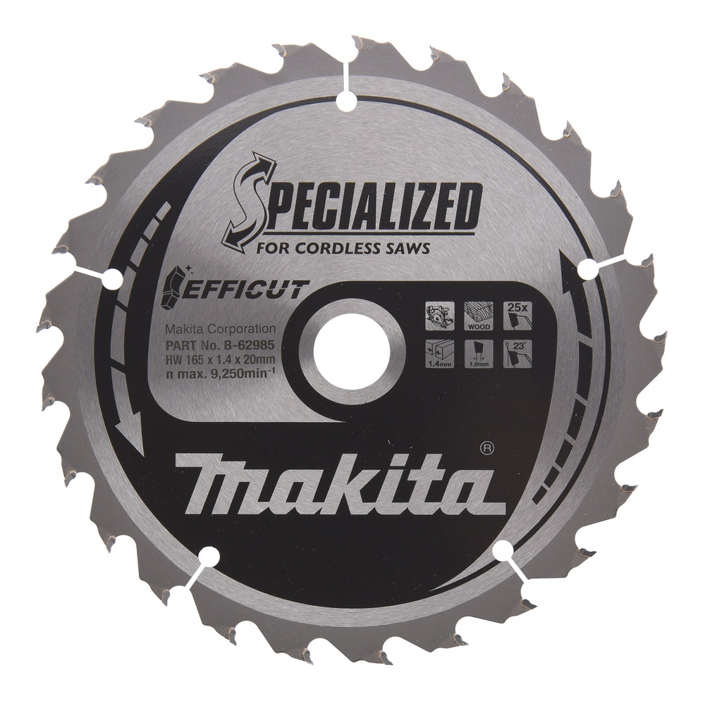 Sägeblatt 165x1,4x20, 25Z EFFICUT B-62985