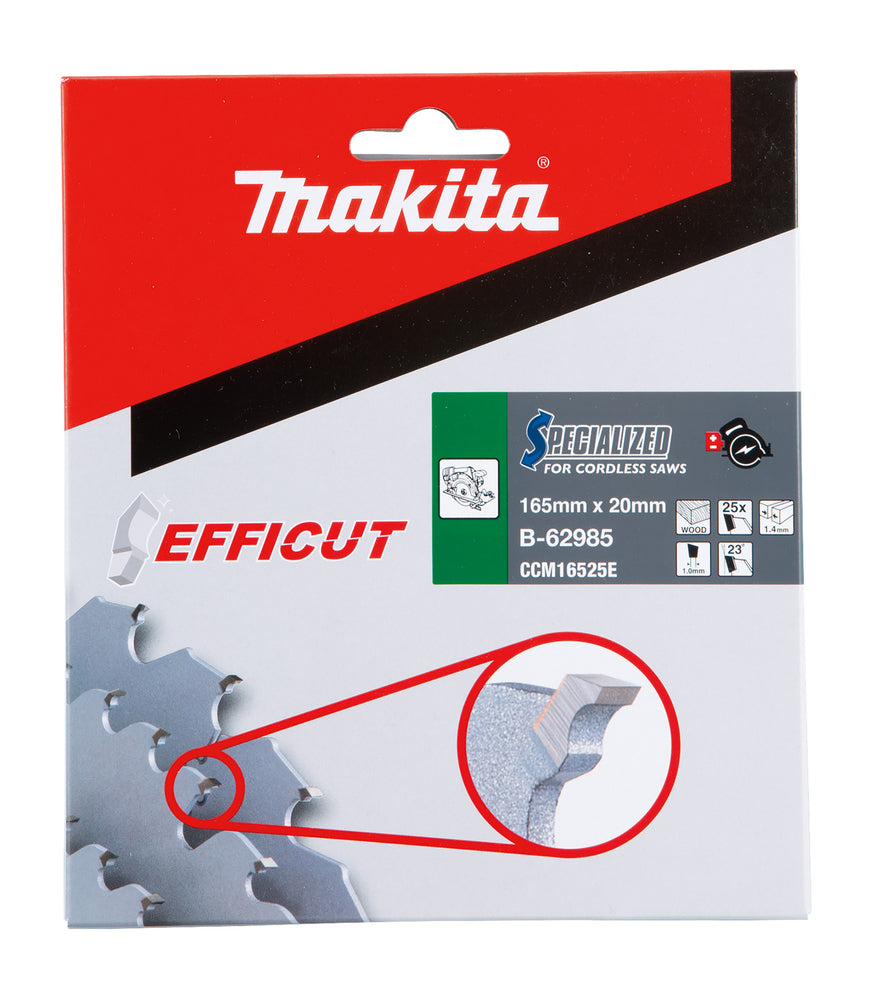 Sägeblatt 165x1,4x20, 25Z EFFICUT B-62985