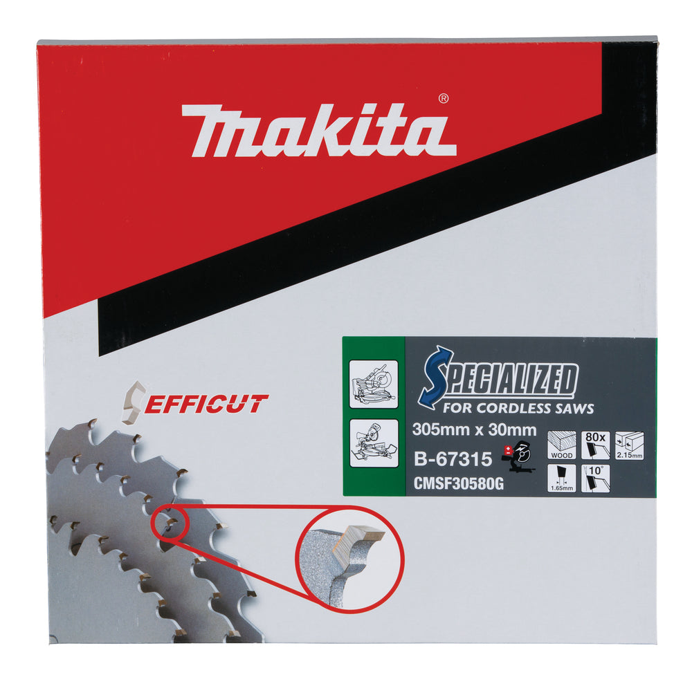 Sägeblatt 305x2,15x30, 80Z EFFICUT B-67315