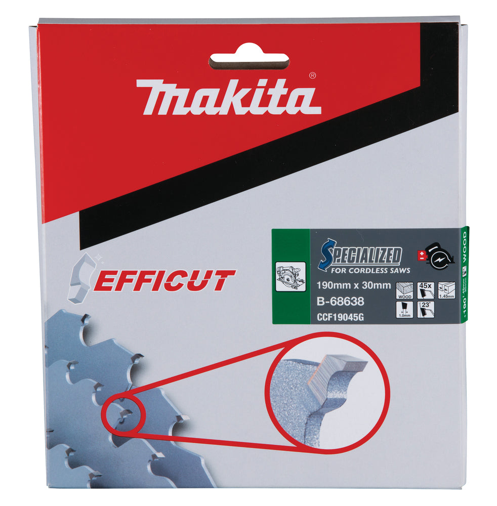Sägeblatt 190x1,45x30, 45Z EFFICUT B-68638