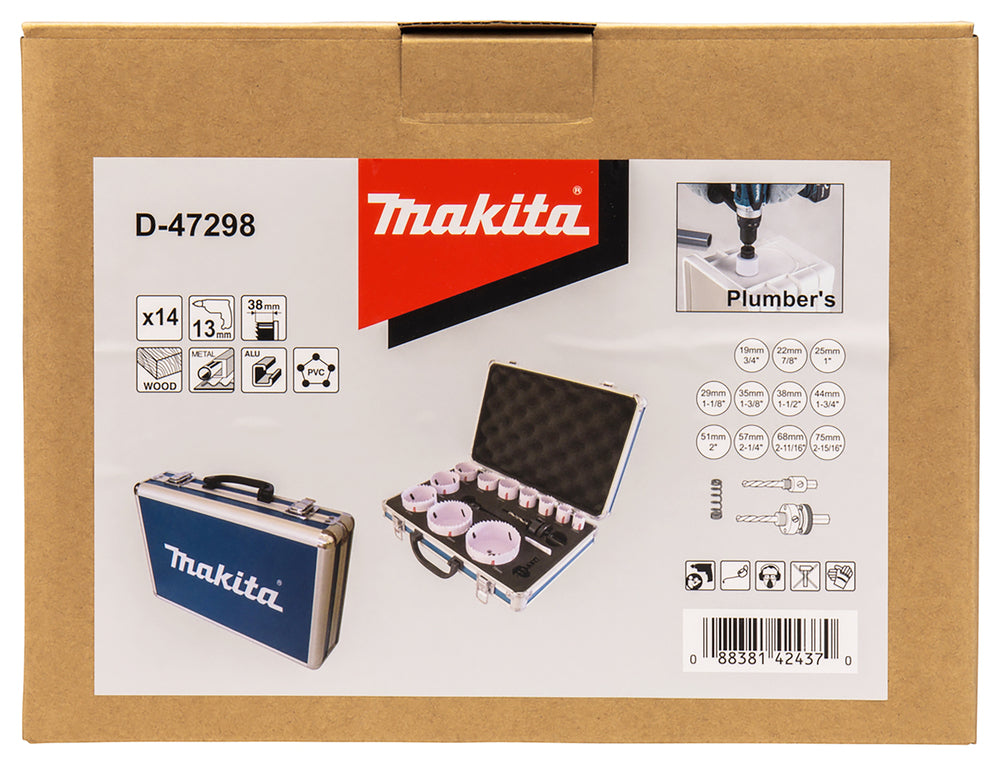 Lochsägen-Set Sanitär 14-teilig HSS-BiM D-47298