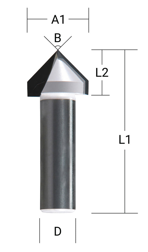 D-47896 V-Nutfräser 12,7 mm