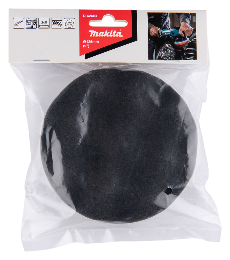 Polierpad schwarz Ø 125 mm D-62664