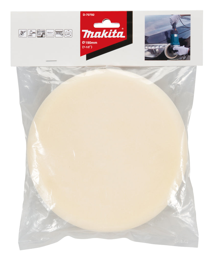 Polierpad weiß Ø 190 mm D-70792