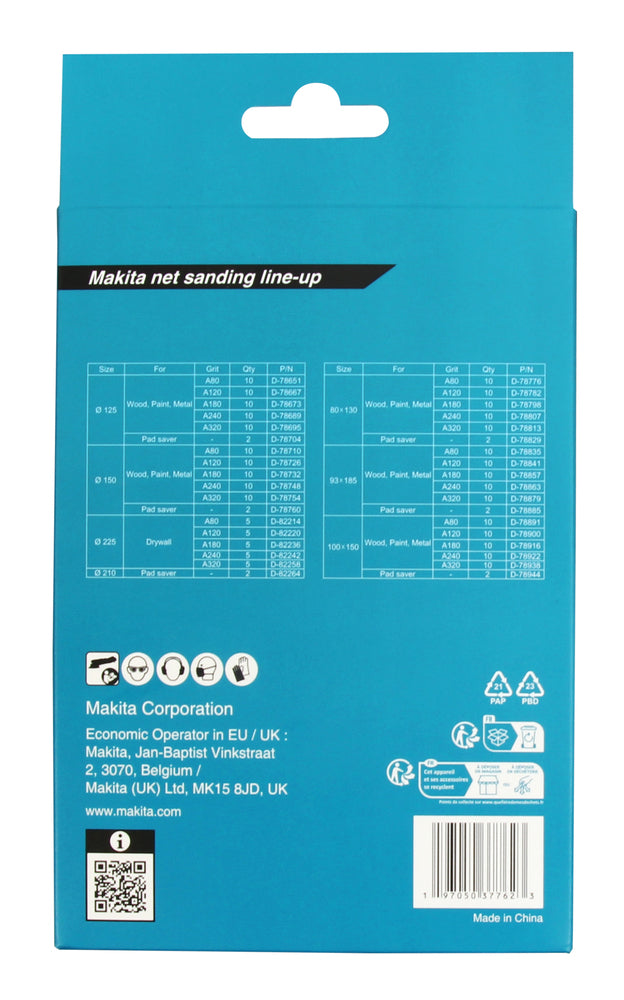 Netzschleifmittel-Set 100x150mm 21-tlg.
