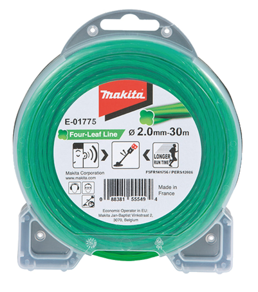 E-01775 Mähfaden Four-Leaf 2,0mm x 30m