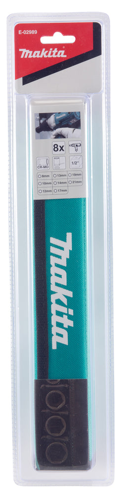 E-02989 Schlagnuss-Set 1/2" 8-tlg.