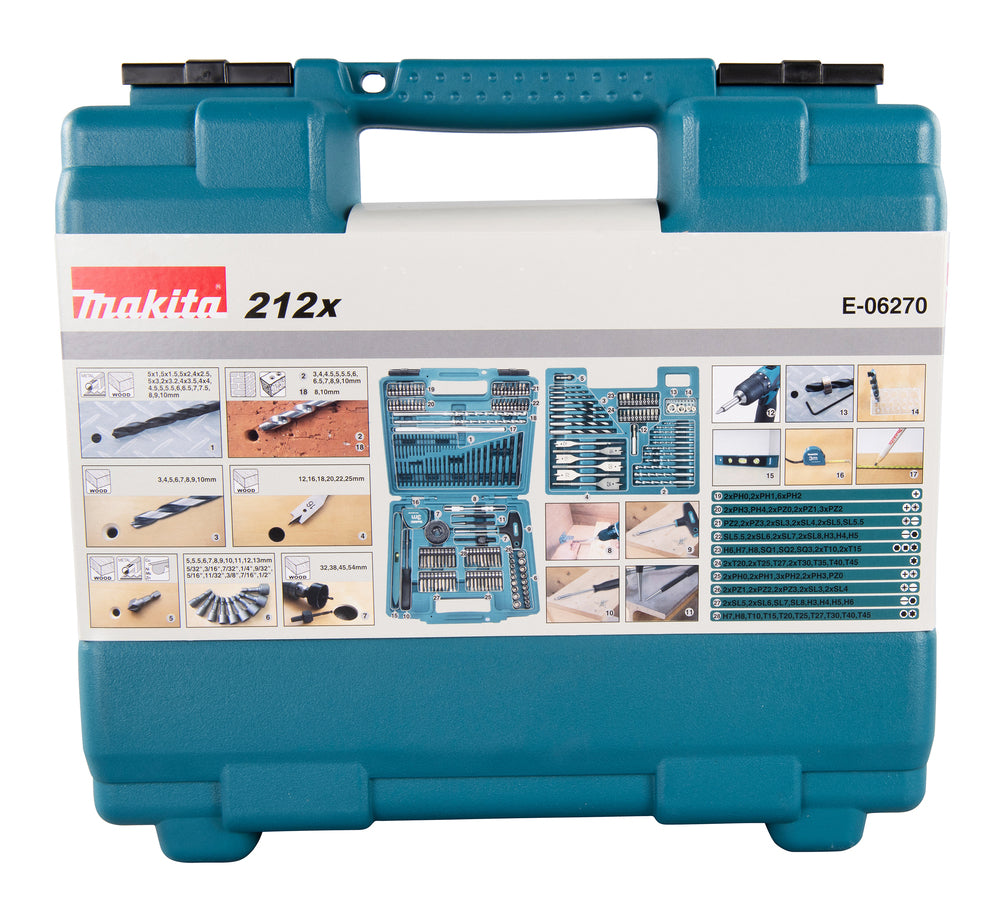 E-06270 Bohrer-Bit-Set 212-tlg.