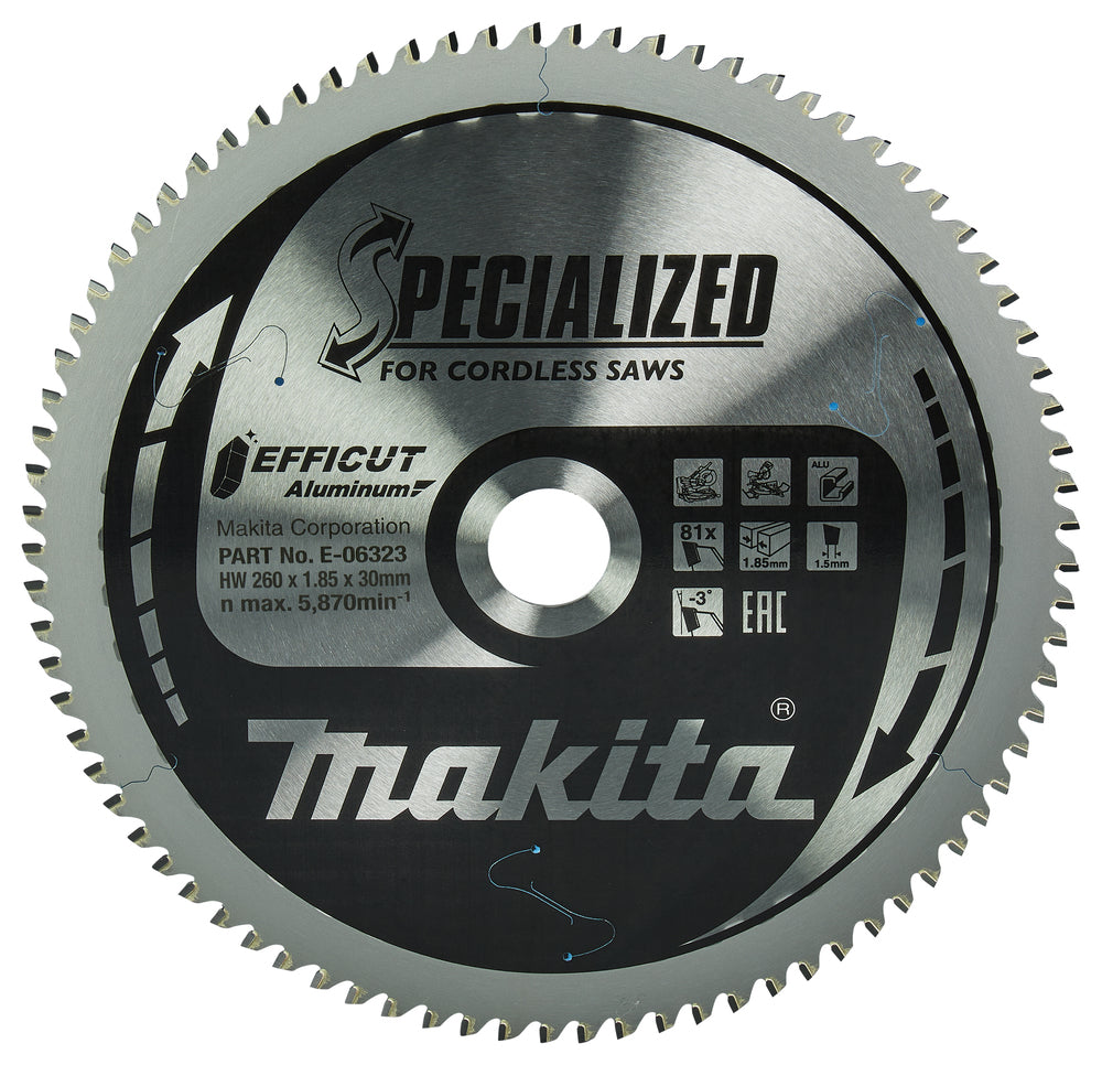 Sägeblatt 260x1,5x30, 81Z EFFICUT E-06323