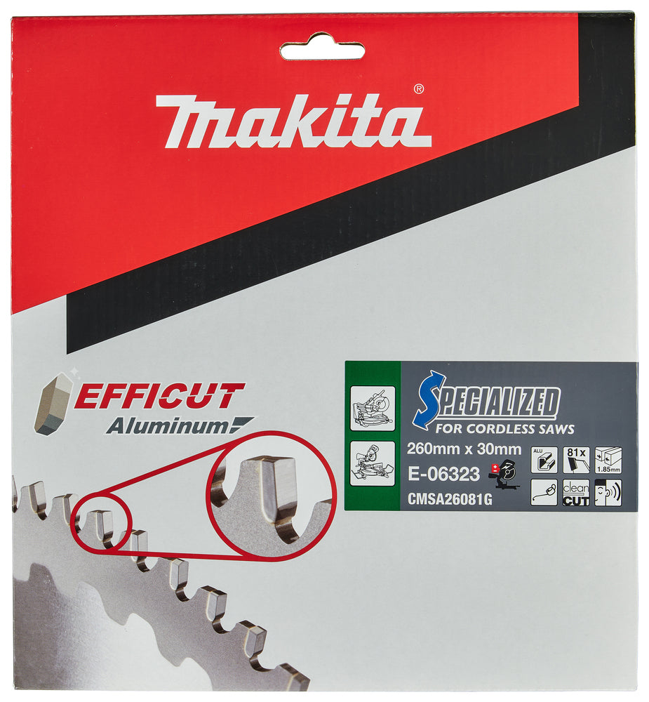 Sägeblatt 260x1,5x30, 81Z EFFICUT E-06323