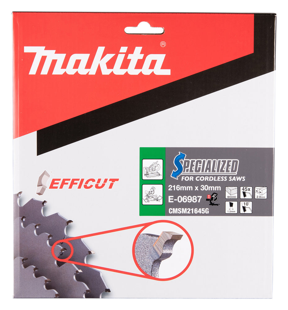 Sägeblatt 216x1,5x30, 45Z EFFICUT E-06987