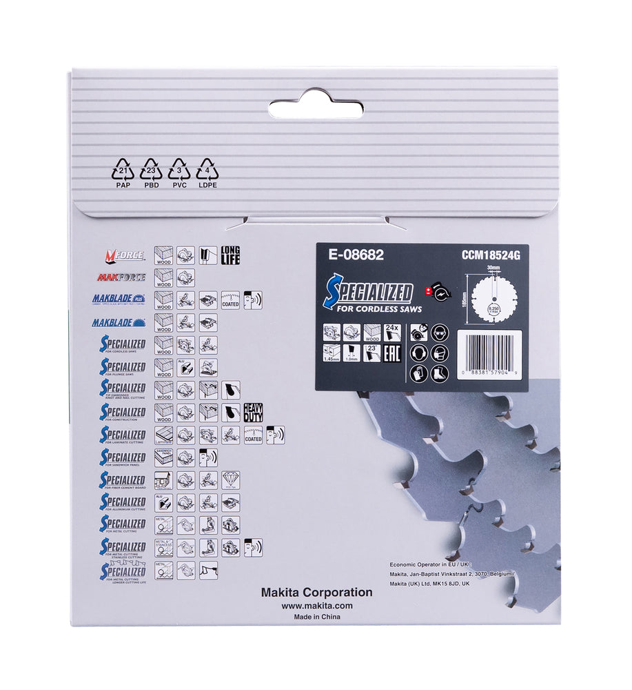 Sägeblatt 185x1,45x30, 24Z EFFICUT E-08682