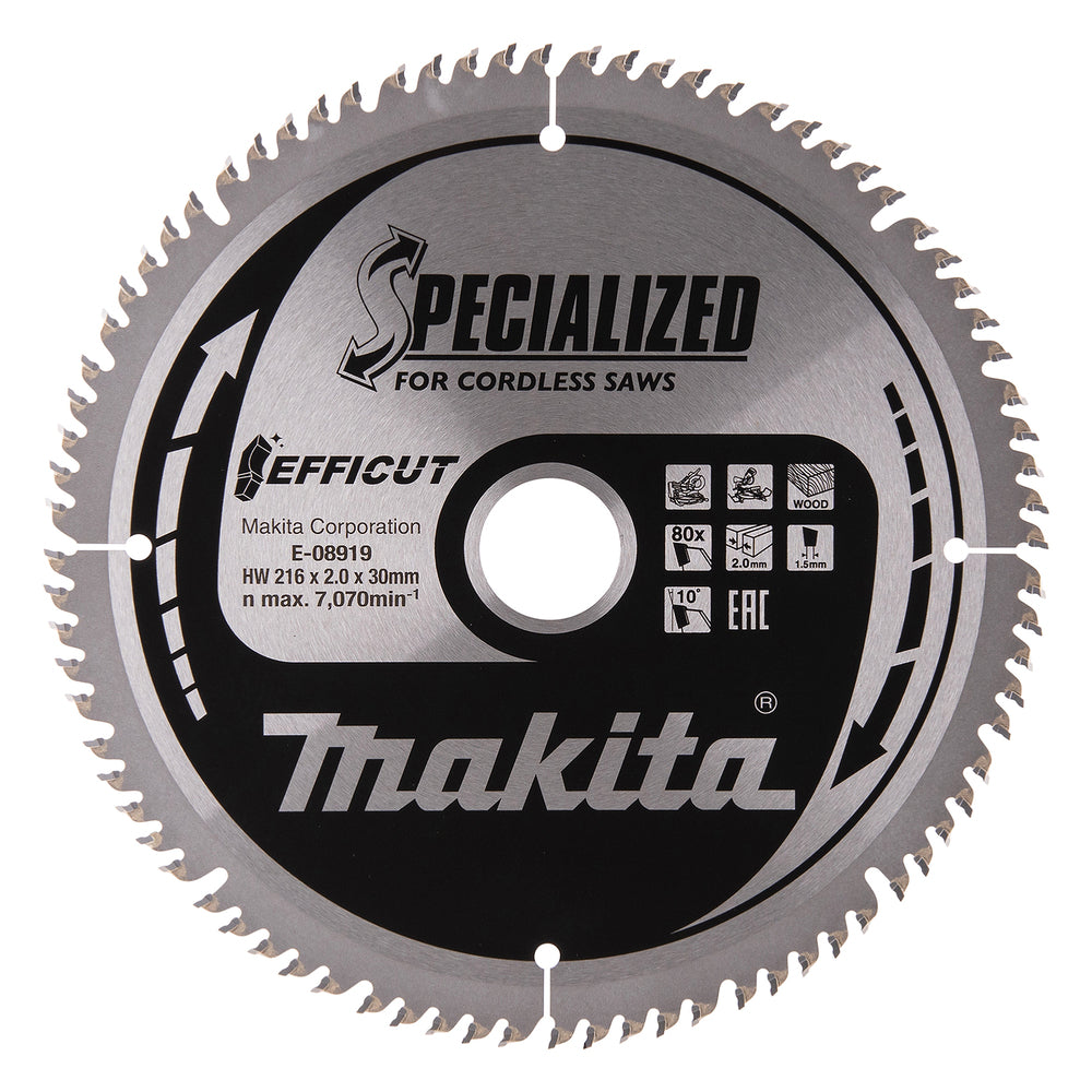 Sägeblatt 216x2,0x30, 80Z EFFICUT E-08919