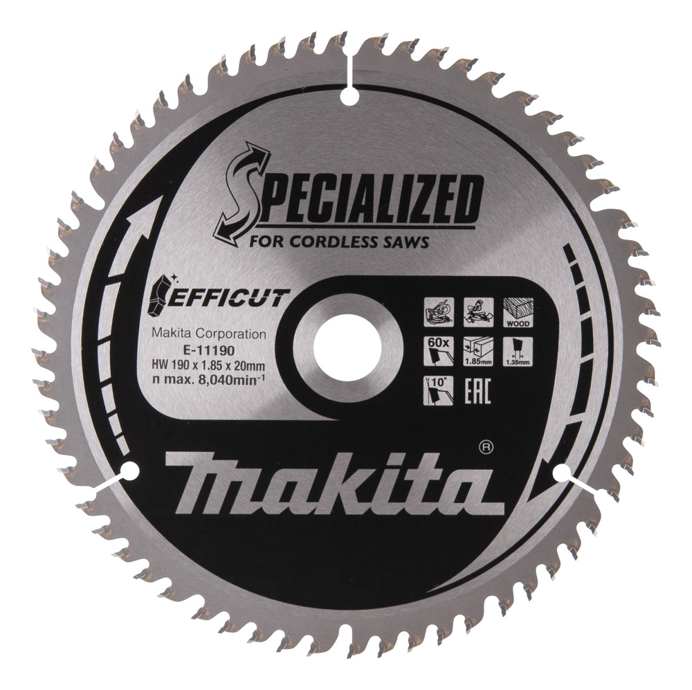 Sägeblatt 190x1,85x20, 60Z EFFICUT E-11190