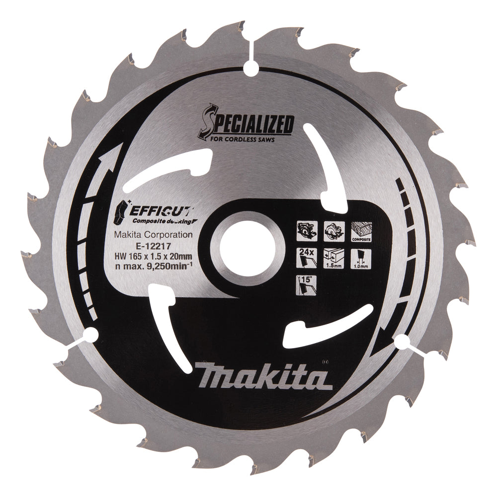 Sägeblatt 165x1,5x20, 24Z EFFICUT E-12217