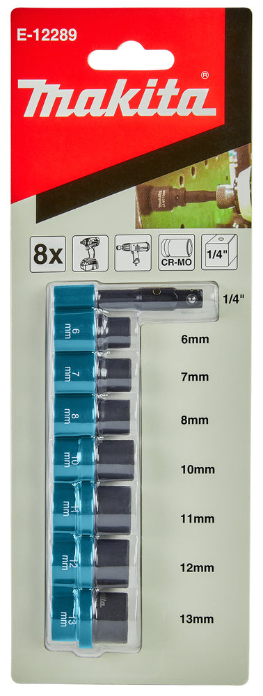 Schlagnuss-Set 1/4" E-12289