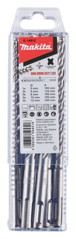 E-14912 NEMESIS II SDS-PLUS Betonbohrer-Set