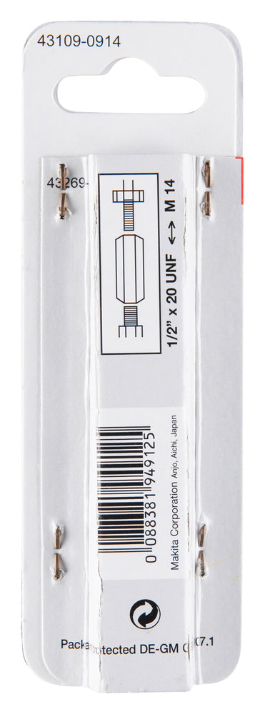 P-22062 Adapter 1/2" 20UNF-M14