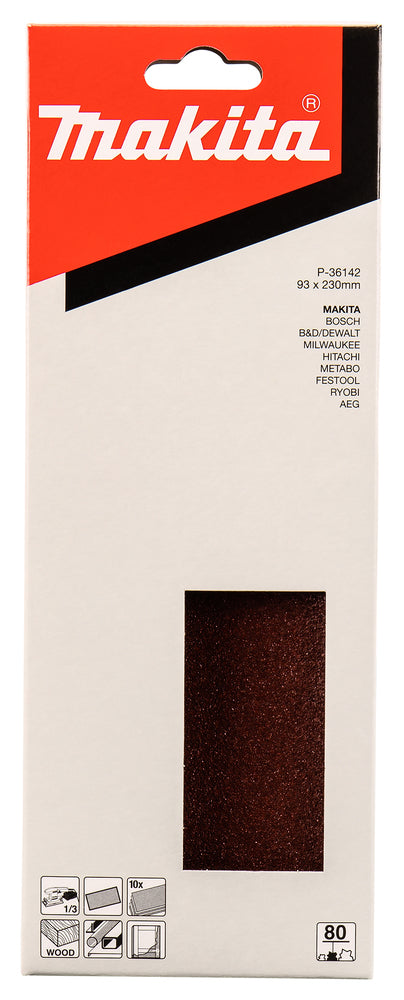 P-36142 Schleifpapier P80 93x230mm