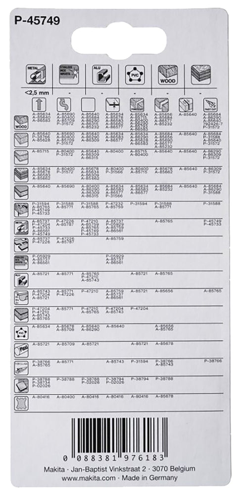 P-45749 Stichsägeblatt M-FORCE STL007 bi