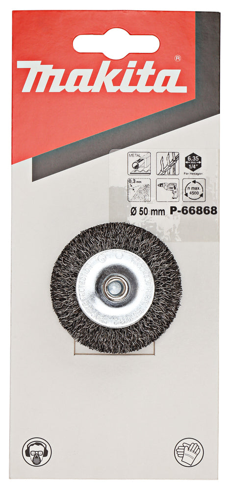 P-66868 Rundbürste 50mm 1/4" verzinkt